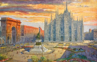 Milan: Piazza del Duomo by Giovanni Guerzoni