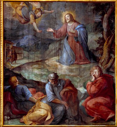 The prayer in the garden of olive trees by Giovanni Il Cosci Balducci