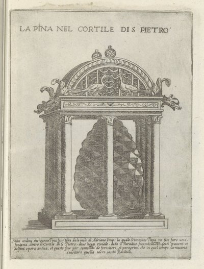 The Pine Cone at the Vatican by Giovanni Maggi