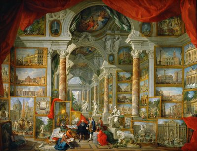 Picture Gallery with Views of Modern Rome by Giovanni Paolo Pannini