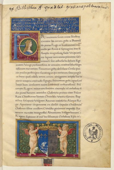 Frontispiece of the History of the Kings of France by Giovanni Pietro Birago