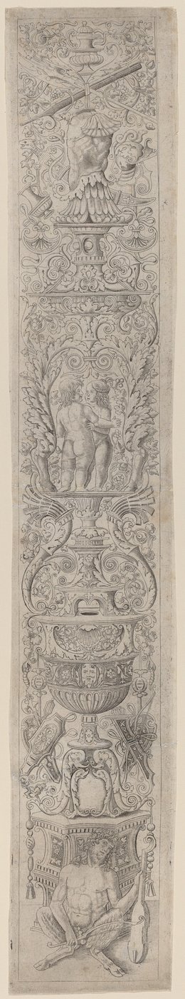 Ornament Panel: Satyr Holding a Violin by Giovanni Pietro Birago and Zoan Andrea