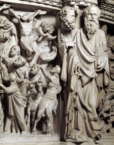 Detail of the Reliefs of the Chair by Giovanni Pisano by Giovanni Pisano
