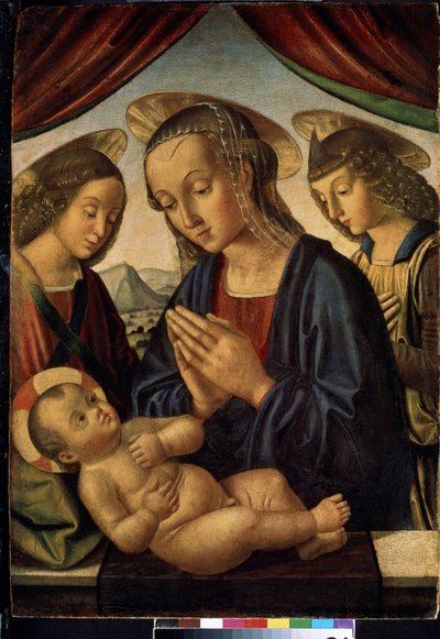 Virgin and Child with Angels by Giovanni Santi