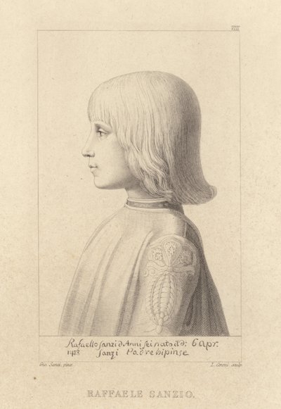 Portrait of the artist Raphael as a young boy by Giovanni Santi or Sanzio
