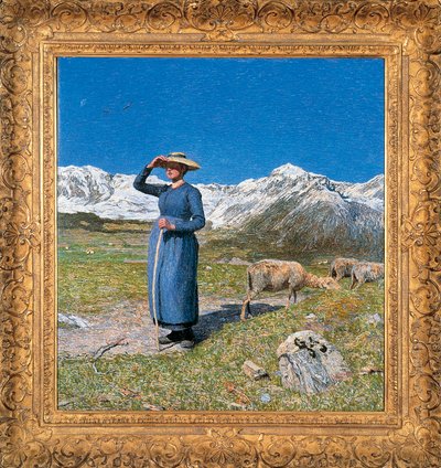 Midday in the Alps by Giovanni Segantini