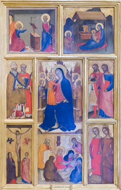 Virgin Mary and Child with Saints and Scenes from the Life of Christ by Giovanni da Milano