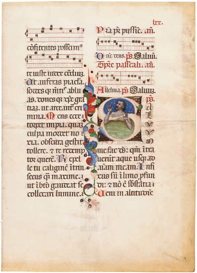 The Psalmist in the Sea, Initial 