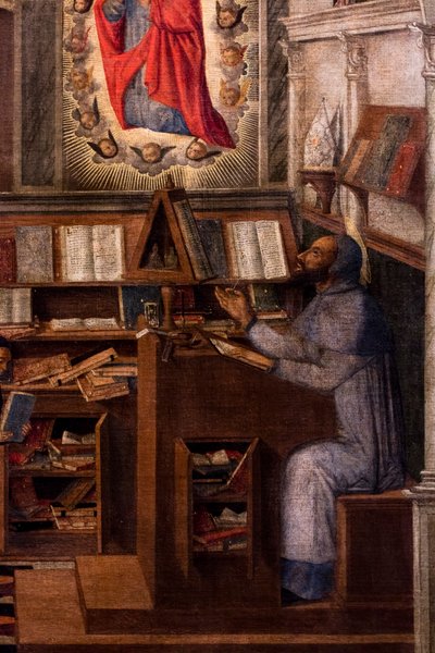 Saint Jerome appears to Saint Augustine, circa 1505-1510 by Giovanni di Niccolo Mansueti
