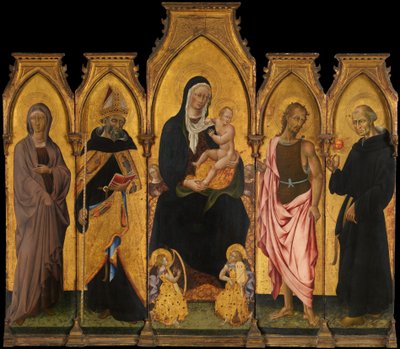 Madonna and Child with Saints by Giovanni di Paolo