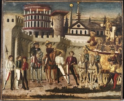 Scene of an Ancient Triumph by Giovanni di Ser Giovanni Scheggia