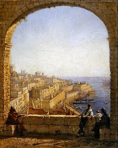 Inside the Fortifications, Valetta - View from the Arch by Day by Girolamo Gianni