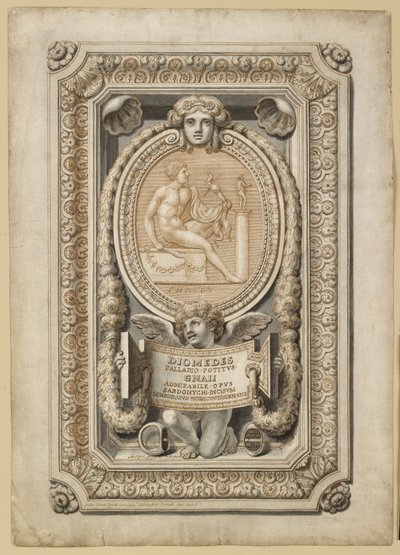 Design for an Engraved Gem in an Ornamental Setting by Girolamo Odam
