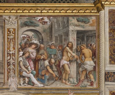 Central Nave, Fifth South Span, Flagellation of Christ, Girolamo Romanino by Girolamo Romanino