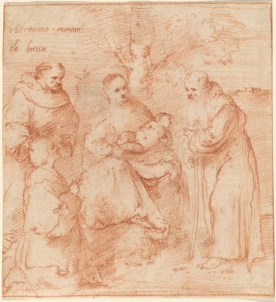 The Madonna and Child with Saints Francis and Anthony Abbot and a Donor by Girolamo Romanino