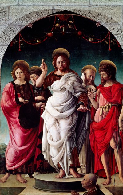 Blessing Redentor, by Girolamo da Cremona by Girolamo da (attr. to) Cremona