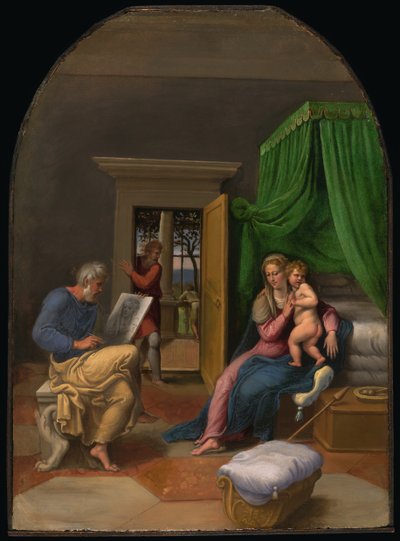 Saint Luke Drawing the Virgin and Christ Child by Girolamo da Carpi