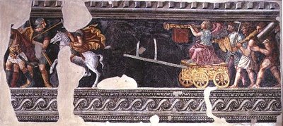 Fragment of a scene of a triumph by Giulio (school of) Romano