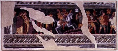 Fragment of a scene of a triumph by Giulio (school of) Romano