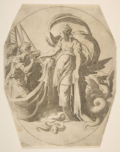Circe and the Companions of Ulysses by Giulio Bonasone