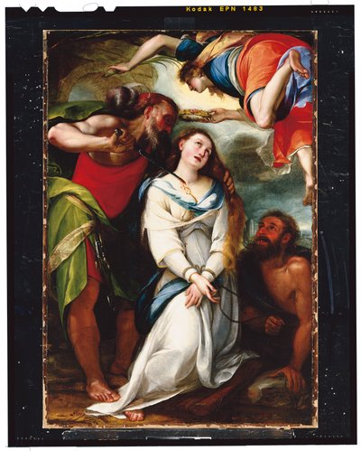 The martyrdom of Saint Agnes by Giulio Cesare Procaccini