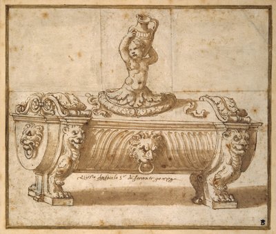 Design for a sweetmeat box by Giulio Romano