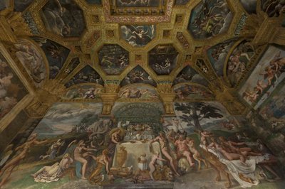 Fresco Detail from the Chamber of Amor and Psyche by Giulio Romano