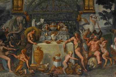 Fresco (detail) from the Chamber of Amor and Psyche, 1526-1534 by Giulio Romano