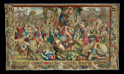 The History of Scipio: The Battle of Zama, Tenth Piece of the Tapestry by Giulio Romano