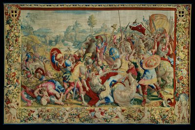 The History of Scipio: The Battle of the Ticinus, First Piece of the Tapestry by Giulio Romano