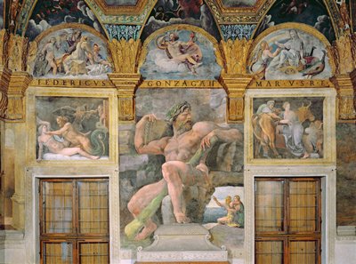 Olympia Seduced by Jupiter, Polyphemus Guarding Acis and Galatea, Pasiphae Entering the Cow Constructed by Daedalus, from the Sala di Amore e Psiche by Giulio Romano