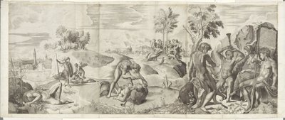 Apollo and Marsyas by Giulio Sanuto