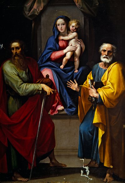 Madonna and Child with Saint Paul and Saint Peter by Giuseppe (1568 1640) Cesari