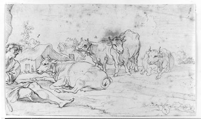 Apollo Tending His Herd by Giuseppe Agellio