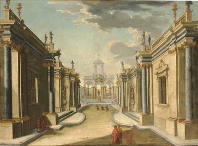 Architectural Fantasy with the Daughters of Minyas from Ovid
