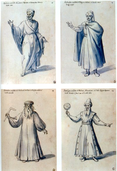 Costume Design for Classical Figures by Giuseppe Arcimboldi