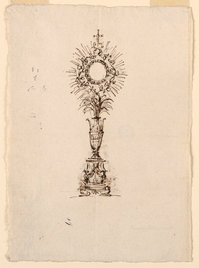 Design for a Monstrance by Giuseppe Barberi