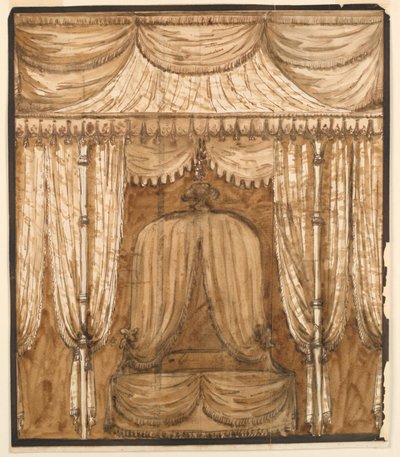 Elevation of a Bed Alcove, ca. 1790 by Giuseppe Barberi