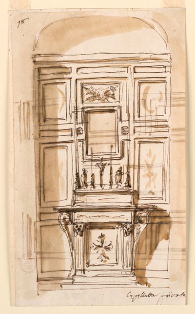 Elevation of an Altar in a Private Chapel by Giuseppe Barberi
