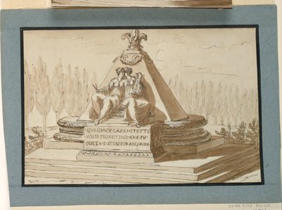Sepulchral Monument for Architect Filipp del Rosso by Giuseppe Barberi