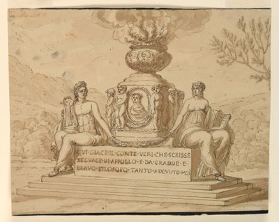 Sepulchral Monument of the Philosopher Count Alessandro Verri by Giuseppe Barberi