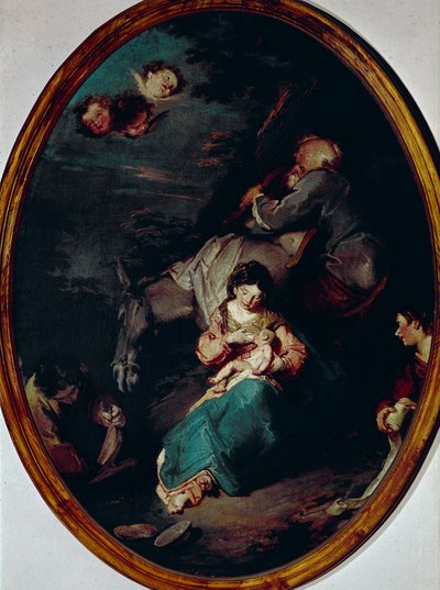 Rest on the Flight into Egypt by Giuseppe Bazzani