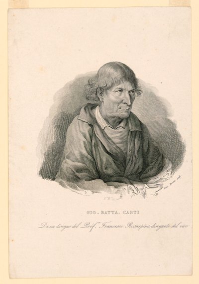 Portrait of Giovanni Battista Casti (1721-1803) by Giuseppe Beretta