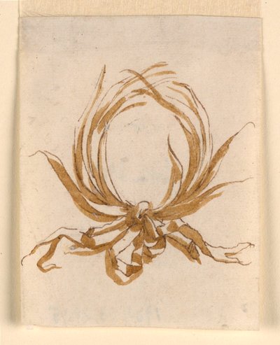 Circular Frame of Branches Fastened with Ribbon by Giuseppe Bernardino Bison