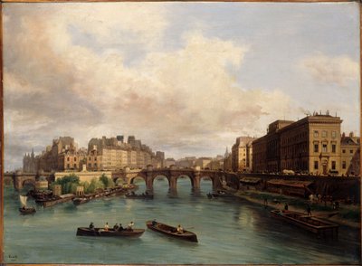 The Île de la Cité and the Quai Conti, seen from the Passerelle des Arts by Giuseppe Canella