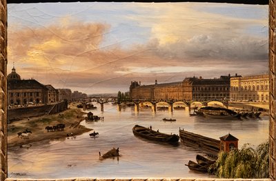 View of the Seine from the Pont Neuf by Giuseppe Canella