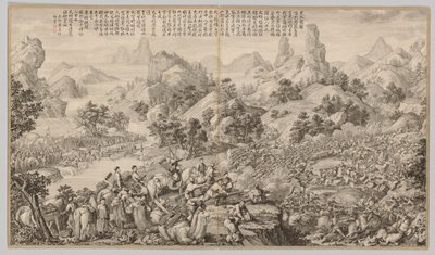 Breaking Through the Siege at Hesui: from Battle Scenes of the Quelling of Rebellions by Giuseppe Castiglione