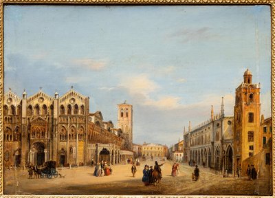 Trento and Trieste Square in Ferrara by Giuseppe Chittò Barucchi