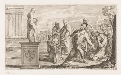 Aeneas Offers to Apollo (Wanderings of Aeneas) by Giuseppe Maria Mitelli