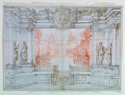 Stage Design: Ballet Cele, 1674 by Giuseppe Maria Mitelli